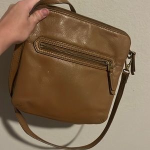 Fossil brown cross body